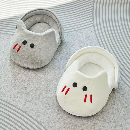 Cat Dog Bed Winter Sleeping Nest Rabbit Slipper Shape Pet House Soft Warm