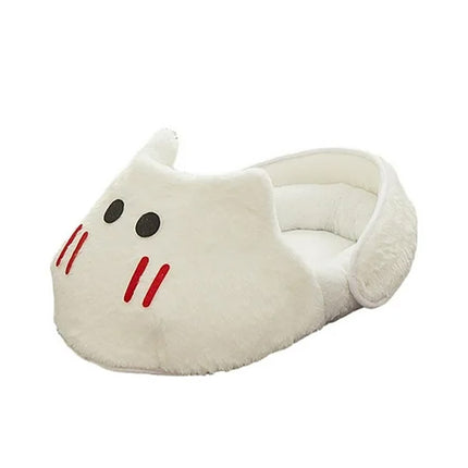 Cat Dog Bed Winter Sleeping Nest Rabbit Slipper Shape Pet House Soft Warm