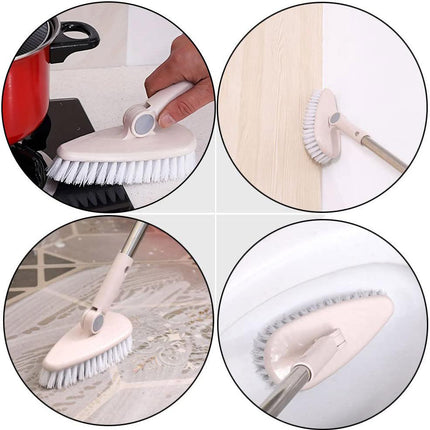 Multifunctional Floor Brush Long Handle Cleaning Brush for Tiles and Home Use