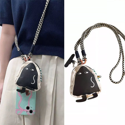 Mobile Phone Lanyard Woven Crossbody Strap Universal Holder for Secure Carrying