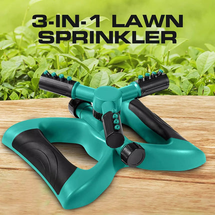 360° Rotating Sprayer Watering Grass Lawn Automatic Garden Tool Water Sprinkler