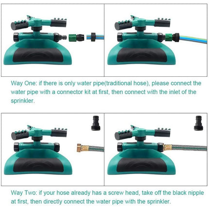 360° Rotating Sprayer Watering Grass Lawn Automatic Garden Tool Water Sprinkler
