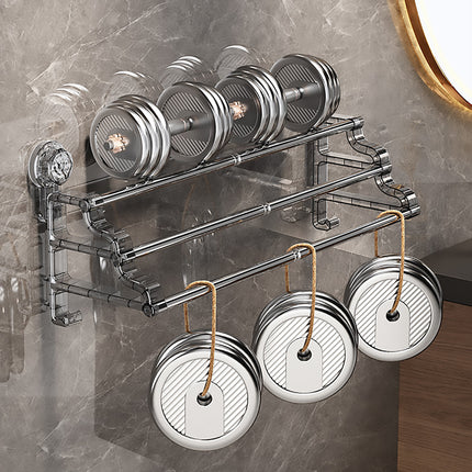 3-Tier Towel Rack No Drill Installation Wall Mounted Rustproof Space Saving