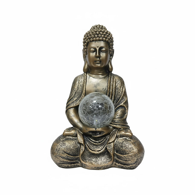 Buddha Solar Light Figurine Energy Saving Decorative Statue for Garden Balcony