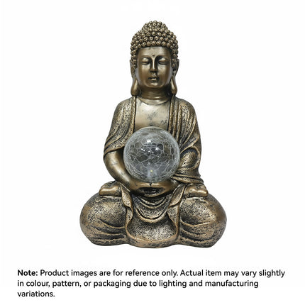 Buddha Solar Light Figurine Energy Saving Decorative Statue for Garden Balcony