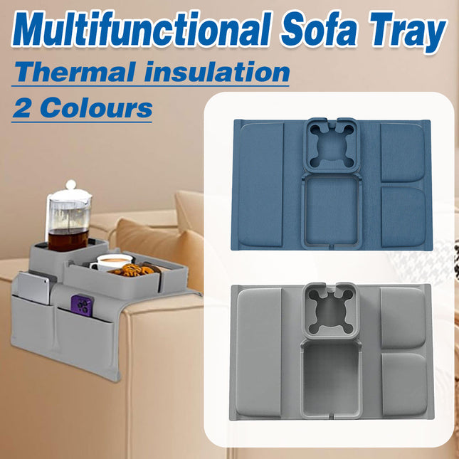 Multifunctional Sofa Armrest Tray Table Living Room Couch Side Table Organizer