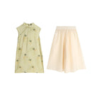 Spring Chinese Style Dress Set for Girls Traditional Long Hanfu Outfit