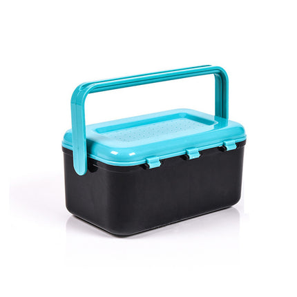 Handle Waist Hanging Live Bait Box Earthworm Clip Fishing Tackle Accessory Case