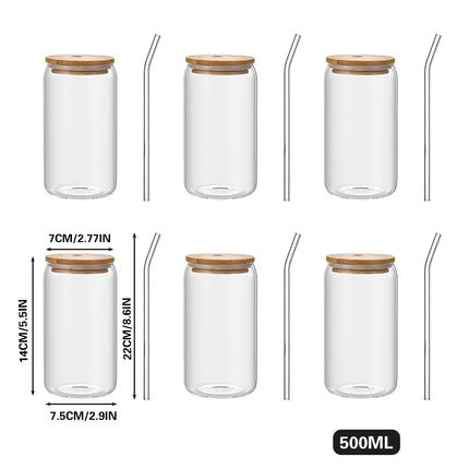 500ml Water Bottle With Lid And Straw Reusable Drinkware Leakproof HeatResistant