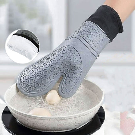 Kitchen Heat Resistant Gloves Pair Cooking Oven Mitts Baking BBQ Insulated Glove