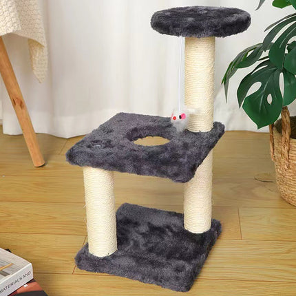 Cat Climbing Frame Small Cat Tree Scratching Post Jumping Tower for Indoor Use