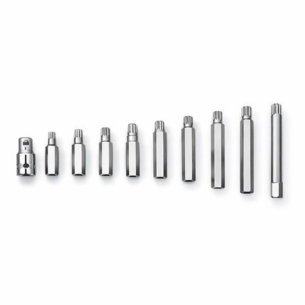 11PCS CR-V M-Type Spline Socket Bit Set Driver Drill Bit Tool Kit Car Repair