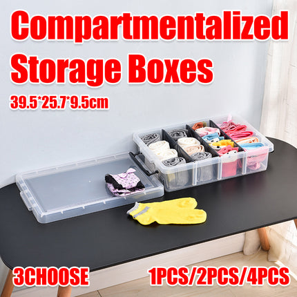 Compartment Storage Container Removable Dividers Clear Craft Tool Box