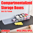 Compartment Storage Container Removable Dividers Clear Craft Tool Box