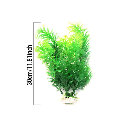 2Pcs Artificial Fake Plastic Water Grass Plants For Fish Tank Aquarium Decor