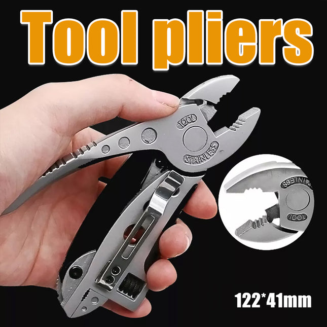 Multi Function Folding Pocket Plier Screwdriver Camping Survival Tools Portable