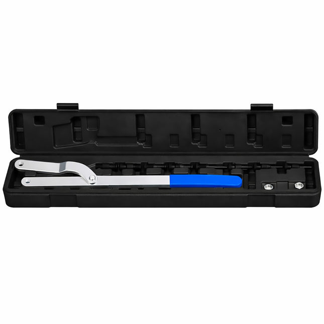 11PCS Camshaft Pulley Fan Clutch Alignment Removal Tool with Wrench and Holder