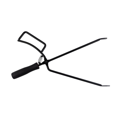 Fireplace Tongs Log Grabber Fire Pit Poker Campfire Wood Stove Barbecue Tool