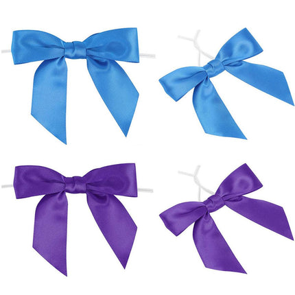 50pcs Bow Gift Packaging Sealing Tie Drawstring Baking Wrap Bag Decorative Ties