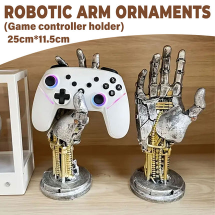 Cyberpunk Gamepad Stand Manipulator Ornament Ring Bracelet Desktop Display Prop