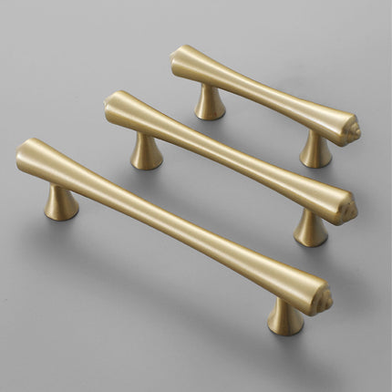 Wardrobe Pure Copper Handle Light Luxury Gold Modern Cabinet Drawer Door Pull
