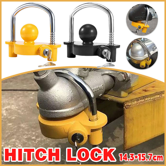 Trailer Hitch Lock Anti Theft Device Tow Hook Security Lock Car Yacht Connector