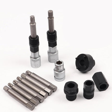 13PCS Professional Car Alternator Pulley Kits Auto Maintenance Replacement Tool