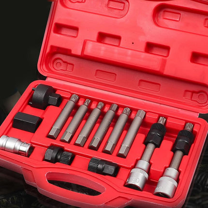 13PCS Professional Car Alternator Pulley Kits Auto Maintenance Replacement Tool