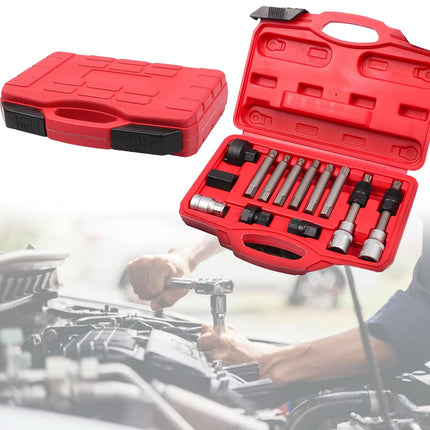 13PCS Professional Car Alternator Pulley Kits Auto Maintenance Replacement Tool