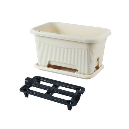Large Square Planter Box Garden Pot for Vegetables Green Plants Outdoor Planting