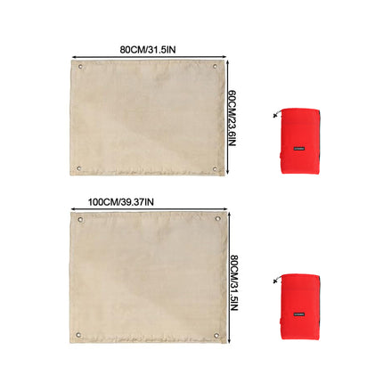 Outdoor Camping Fireproof Cloth Flame Retardant High Temp Fiberglass Mat
