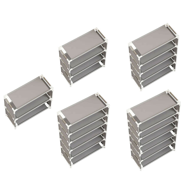 Multi Layer Shoe Storage Rack Durable for Entryway Hallway Home Space Saving