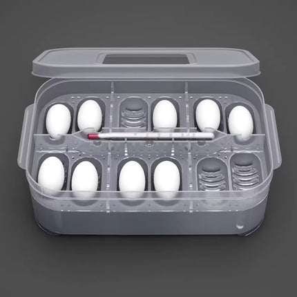 Lizard Hatching Box 12 Holes Reptile Egg Incubator Clear Container for Breeding