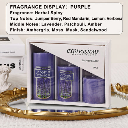 Classic Simple Cylindrical Scented Candles for Home Use Aromatherapy Decoration