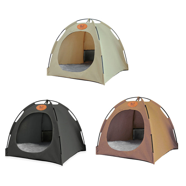 Folding Camping Pet Tent for Cats Puppy Bed Indoor Cat Nest Dog Cave Style House