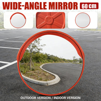 Road Traffic Safety Wide-Angle Mirror 60cm Dome Security Round Mirror Durable