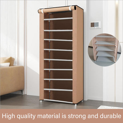 Stackable Shoe Rack Storage Cabinet Organizer Portable Wardrobe for Home Use