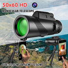 HD Portable Monocular Telescope with Phone Clip and Tripod for Travel
