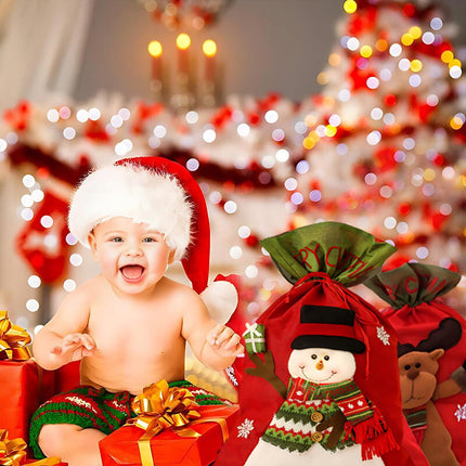 Christmas Large Jumbo Felt Santa Sack Children Xmas Gifts Candy Stocking Bag