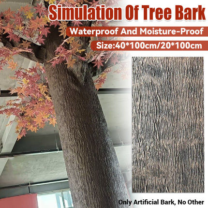 Simulation of Tree Bark Water Pipe Cover Decoration Realistic Texture Home Use