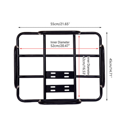 Metal Delivery Bag Rack Ebike Motorcycle Bicycle Food Rider Mount Support Frame