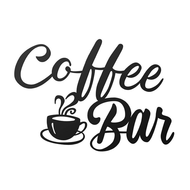 Bar Cafe Iron Wall Sticker Vintage Style Industrial Decor for Restaurant Cafe