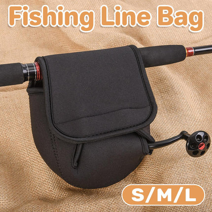 Fishing Reel Protective Cover Neoprene Wrap Case for Spinning Baitcasting Reels