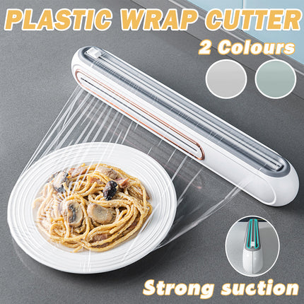 Cling Film Cutter Box Plastic Wrap Dispenser Sliding Container Fits Rolls up to 32cm
