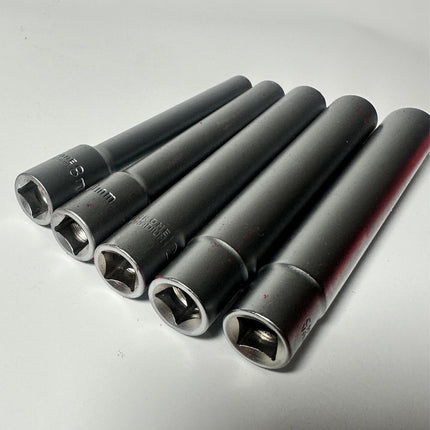 5PCS Socket Extension Bar Set 6Size Durable for Ratchet Wrench Tool Set Silver