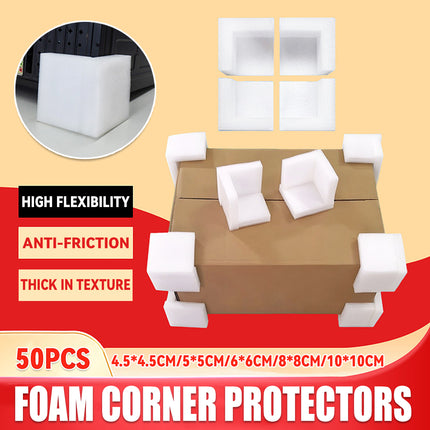 50PCS Anti-Collision Foam Corner Protectors for Furniture Moving Shipping Use