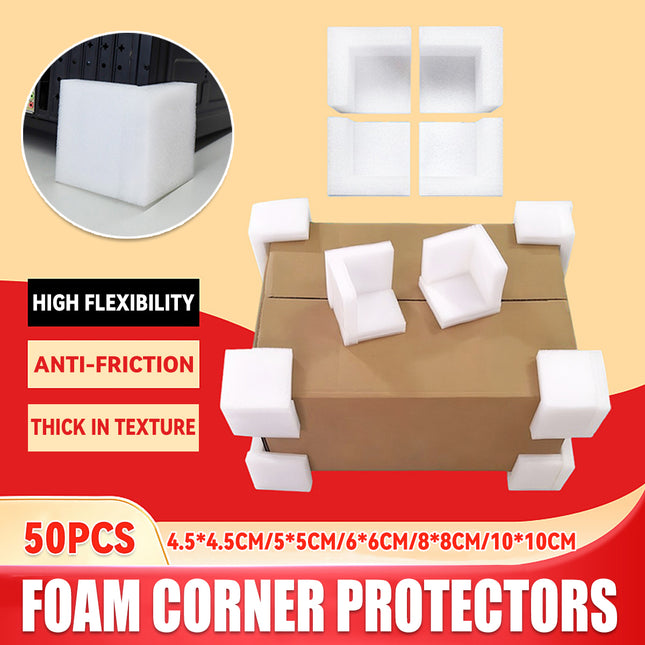 50PCS Anti-Collision Foam Corner Protectors for Furniture Moving Shipping Use