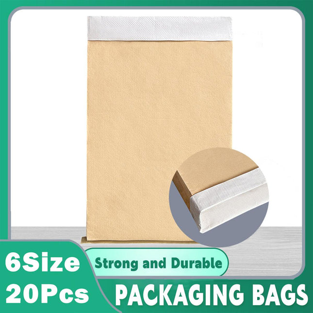 20pcs Thickened Paper Plastic Composite Packing Bag Sealable Storage Pouch