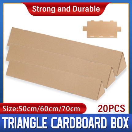 20pcs Triangular Carton Packing Box Express Mailing Box For Fragile Items