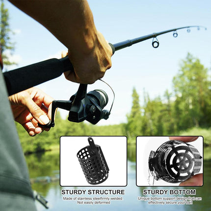 3pcs Bait Cage Attachment Tool Fishing Nesting Device for Outdoor Angling Use